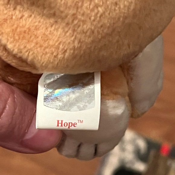 NWT Vintage Original 1998 Ty Beanie Baby “Hope” With Error Tags - Picture 8 of 11